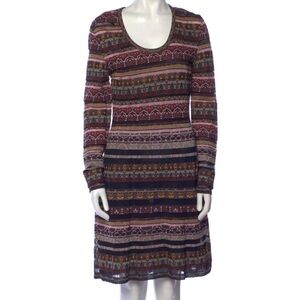 M Missoni Striped Knee Length Dress
